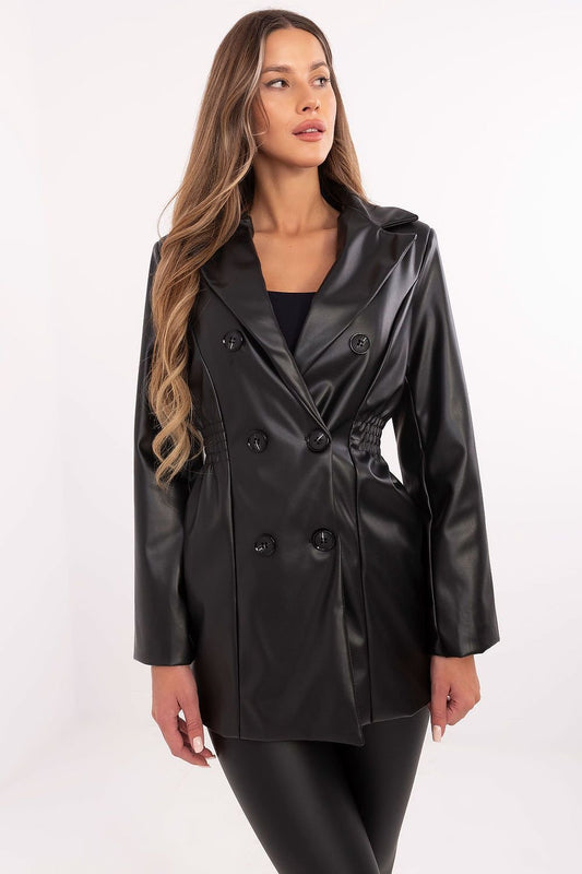 Veste en éco-cuir