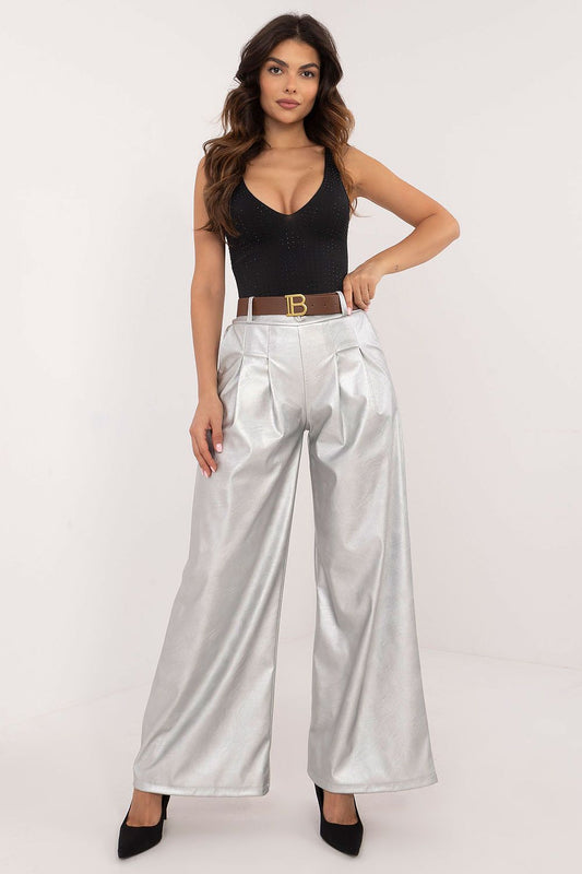 Pantalon en cuir synthétique