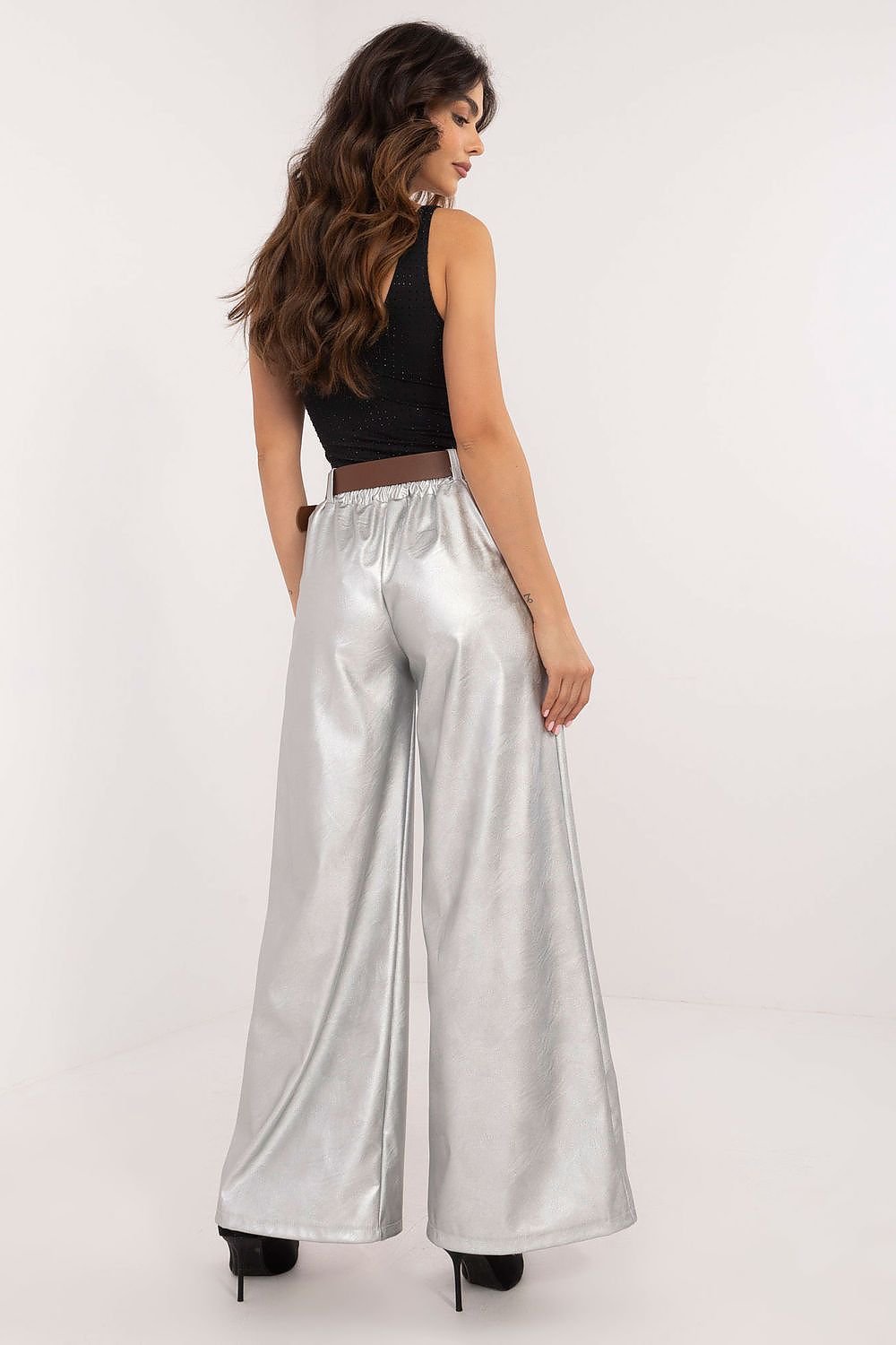 Pantalon en cuir synthétique