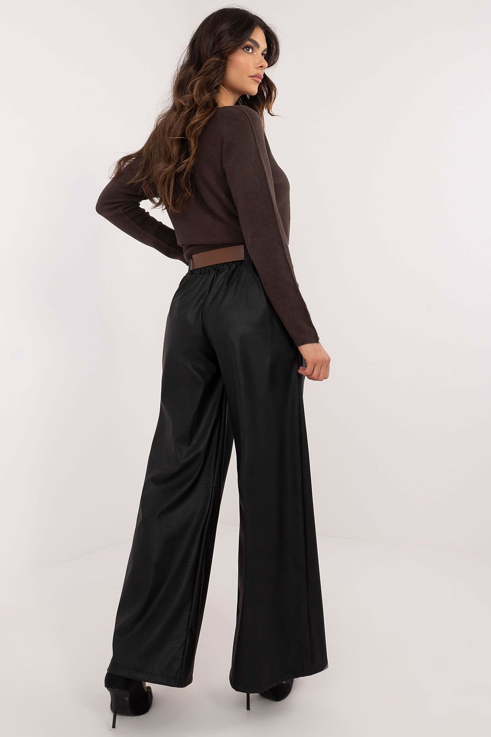 Pantalon en cuir synthétique